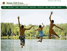 Tablet Screenshot of maplehillfarm.com